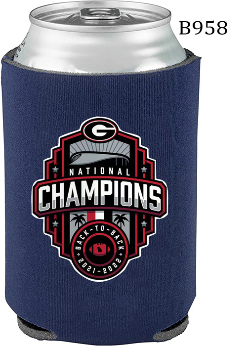 Georgia Bulldogs Navy 2022 National Champions Can Coolers B958